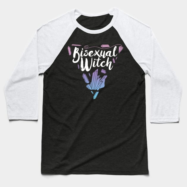 Bisexual Witch Baseball T-Shirt by Harley C